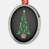 kerstboom voor mannen metalen ornament (Links)