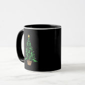 kerstboom voor mannen mok (Voorkant links)