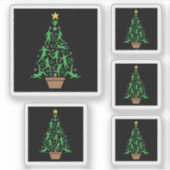 kerstboom voor mannen sticker (Voorkant)