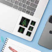 kerstboom voor mannen sticker (Laptop met iPhone)
