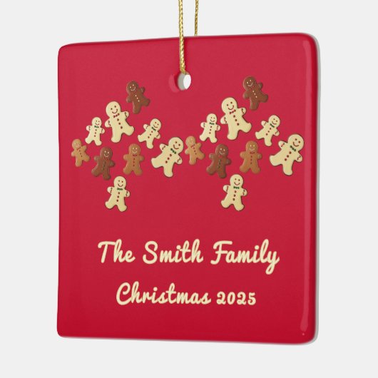 kerstboom voor ontbijtbrood keramisch ornament (Links)