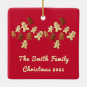 kerstboom voor ontbijtbrood keramisch ornament (Achterkant)