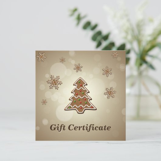 kerstboom voor ontbijtkoek (Staand voorkant)