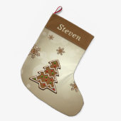 kerstboom voor ontbijtkoek grote kerstsok (Voorkant (Hangend))