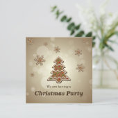 kerstboom voor ontbijtkoek kaart (Staand voorkant)