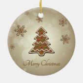 kerstboom voor ontbijtkoek keramisch ornament (Achterkant)