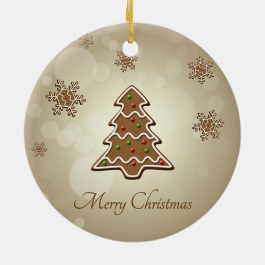 kerstboom voor ontbijtkoek keramisch ornament (Achterkant)