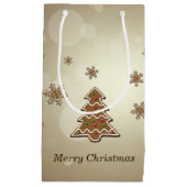 kerstboom voor ontbijtkoek klein cadeauzakje (Voorkant)