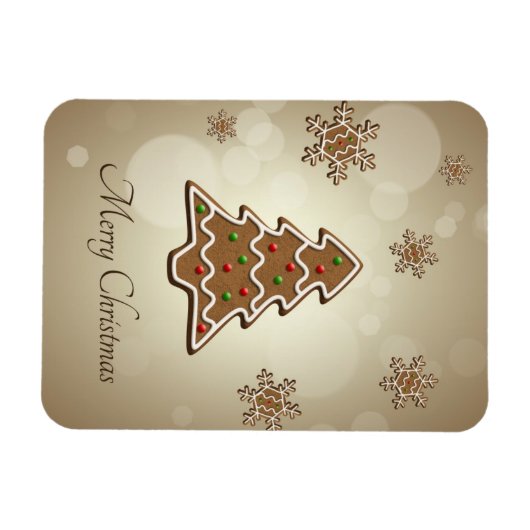 kerstboom voor ontbijtkoek magneet (Horizontaal)
