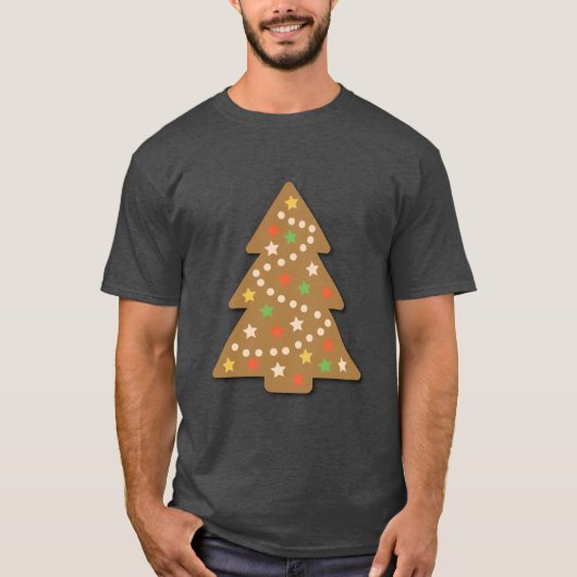 kerstboom voor ontbijtkoek t-shirt (Voorkant)