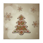 kerstboom voor ontbijtkoek tegeltje (Voorkant)