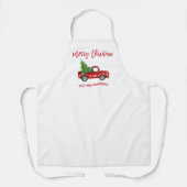 kerstboom voor penseelscript schort (Voorkant)