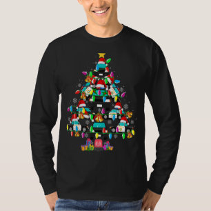 Kerstboom voor politieauto's Funny Santa Policeman T-shirt