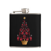 kerstboom voor procureur-generaal heupfles (Voorkant)