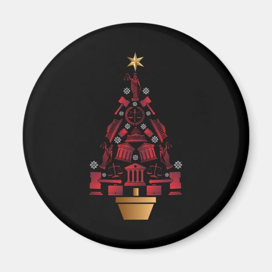 kerstboom voor procureur-generaal magneet (Voorkant)