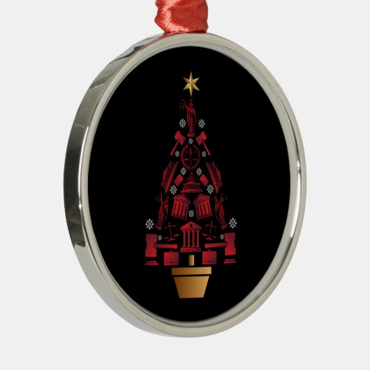 kerstboom voor procureur-generaal metalen ornament (Rechts)