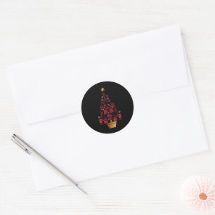 kerstboom voor procureur-generaal ronde sticker