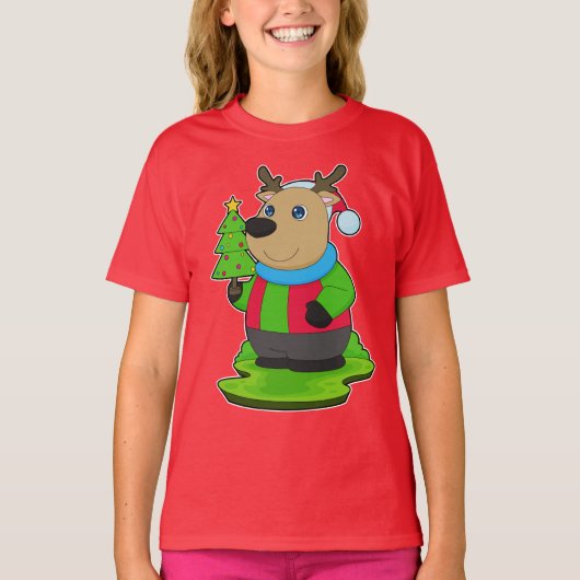 Kerstboom voor rendieren t-shirt (Voorkant)