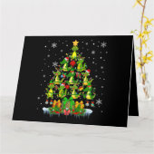 kerstboom voor Santa Reindeer Elf Alligators Kaart (Gele Bloem)