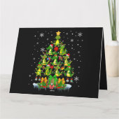 kerstboom voor Santa Reindeer Elf Alligators Kaart (Achterkant)