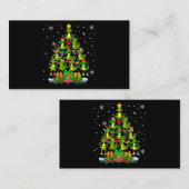 kerstboom voor Santa Reindeer Elf Alligators Visitekaartje (Voorkant / Achterkant)