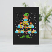 Kerstboom voor schoolbuschauffeur Funny Xmas Gift RSVP Kaartje (Staand voorkant)