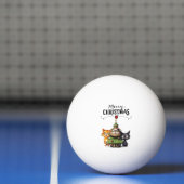 Kerstboom voor Speler die van Kat houdt Pingpongbal (Net)