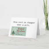 Kerstboom voor weinig Sarcasme Kerst Feestdagen Kaart (Voorkant)