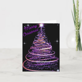 Kerstboom Vouwde Kerstkaart Feestdagen Kaart