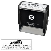 Kerstboom  Vrachtwagen Retouradresstempel Zelfinktende Stempel (In situ)