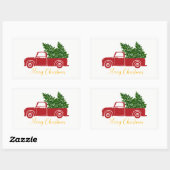 Kerstboom vrachtwagen Sticker (Vel)