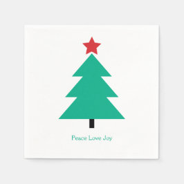 Kerstboom Vrede Liefde vreugde Servet