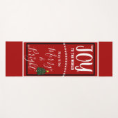 Kerstboom Vrede Vreugde Yogamat (Voorkant (horizontaal))