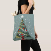Kerstboom vreugde aan de wereld tote bag (Dichtbij)