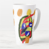 Kerstboom vreugde latte mok (Rechterhoek)