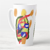 Kerstboom vreugde latte mok (Linkerhoek)