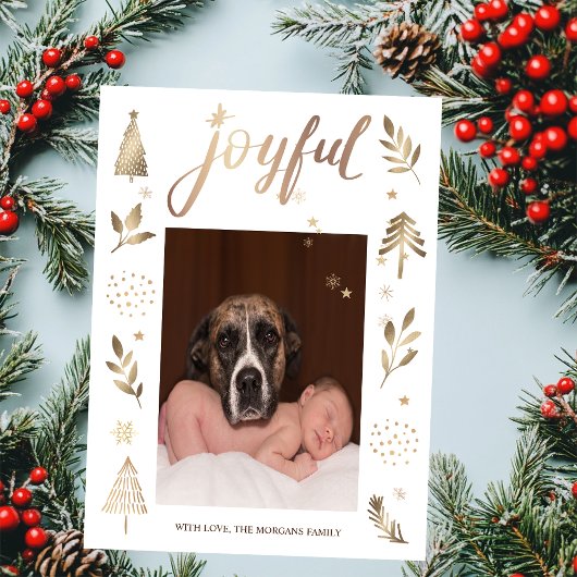 Kerstboom vreugdevolle kerstfoto