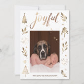 Kerstboom vreugdevolle kerstfoto (Voorkant)