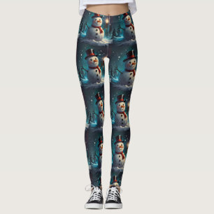 Kerstboom vreugdevolle vakantie geest leggings