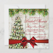 Kerstboom, Vrijgezellenfeest met verlichting en ro Kaart (Voorkant)