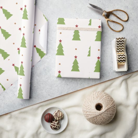 Kerstboom Vrolijk Kerst Feestcadeau Cadeaupapier (Crafts)