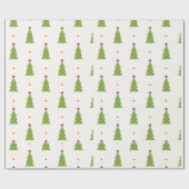 Kerstboom Vrolijk Kerst Feestcadeau Cadeaupapier (Vlak)
