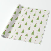 Kerstboom Vrolijk Kerst Feestcadeau Cadeaupapier (Uitgerold)