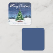 Kerstboom Vrolijk kerstcadeau Behuizing Kaart (Voorkant / Achterkant)
