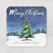 Kerstboom Vrolijk kerstcadeau Behuizing Kaart (Voorkant)