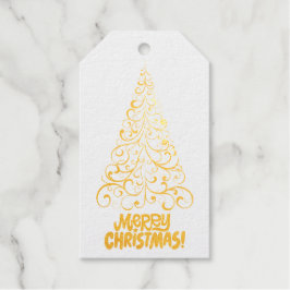 kerstboom | Vrolijk kerstfeest | aanpasbaar Cadeaulabels