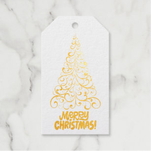 kerstboom Vrolijk kerstfeest aanpasbaar Cadeaulabels