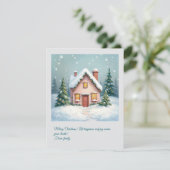 Kerstboom. vrolijk kerstfeest! feestdagenkaart (Staand voorkant)