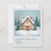 Kerstboom. vrolijk kerstfeest! feestdagenkaart (Voorkant)