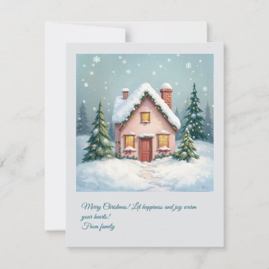 Kerstboom. vrolijk kerstfeest! feestdagenkaart (Voorkant)